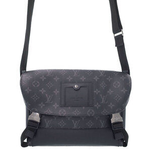 Louis Vuitton Monogram Eclipse Black Messenger Voyage Shoulder Bag